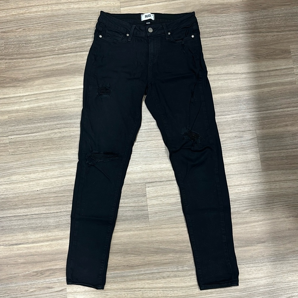 Paige Denim verdugo ultra skinny black jeans